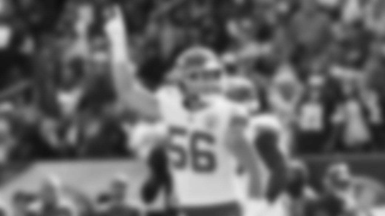 Kansas City Chiefs linebacker Ben Niemann (56) during an NFL football game against the Washington Football Team, Sunday, October 17, 2021 at FedExField.