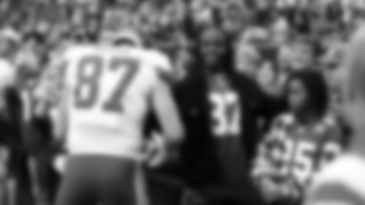 Jamaal Charles prior to an NFL football game against the Houston Texans, Sunday, December 18, 2022 in Houston.