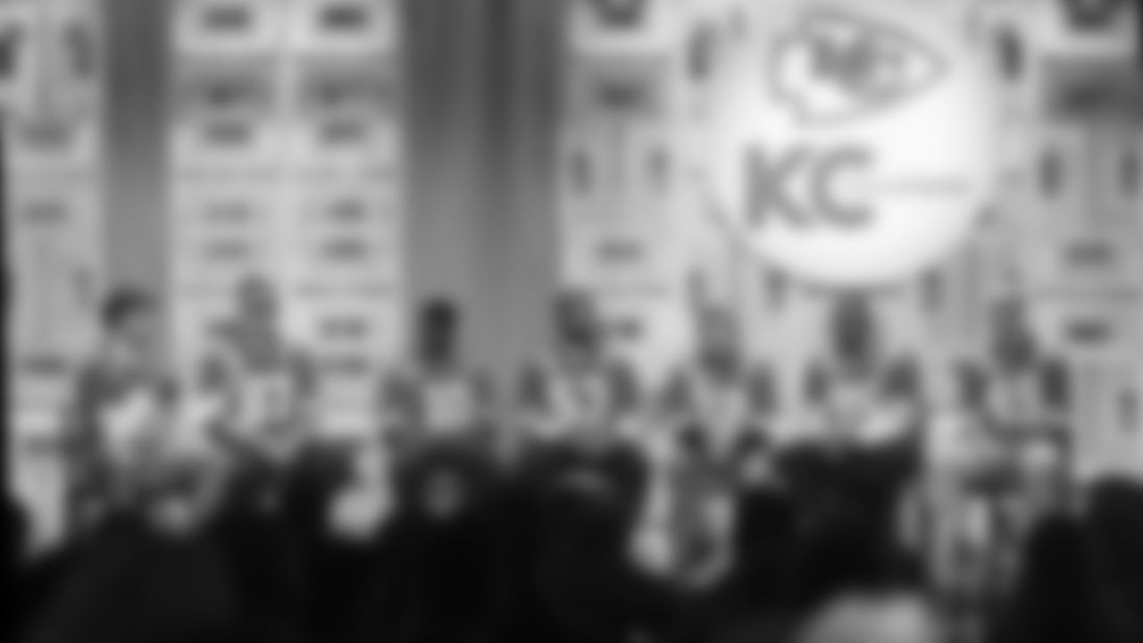 Kansas City Chiefs during the annual 2021 Kansas City Chiefs Kickoff Luncheon at the Downtown Marriott Hotel in Kansas City, MO.