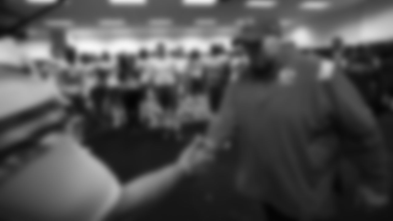 Kansas City Chiefs Head Coach Andy Reid in the locker room after an NFL football game against the Denver Broncos, Sunday, December 11, 2022 in Denver.