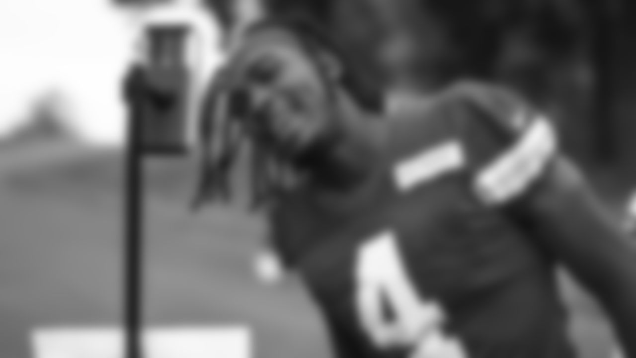 Kansas City Chiefs wide receiver Rashee Rice (4) answers a question for social media at day three of Kansas City Chiefs pre Training Camp in St. Joseph, MO on Friday, July 21, 2023.