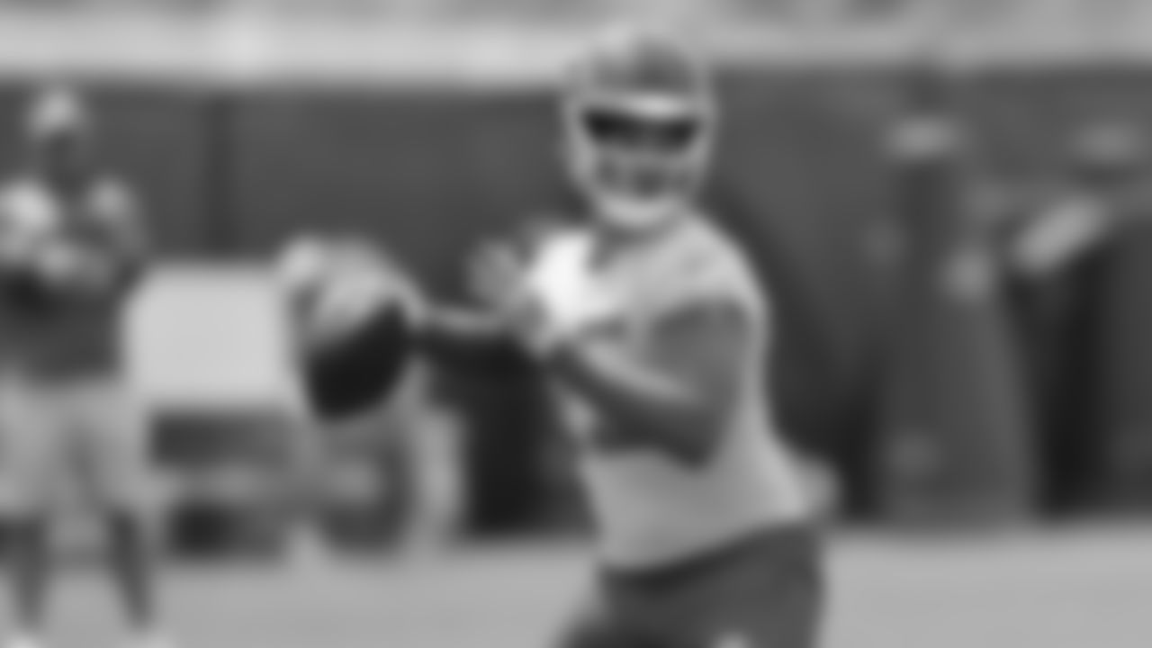 Kansas City Chiefs quarterback Patrick Mahomes (15) at Day 1 of OTAs on Monday, May 22, 2023 in Kansas City, MO.