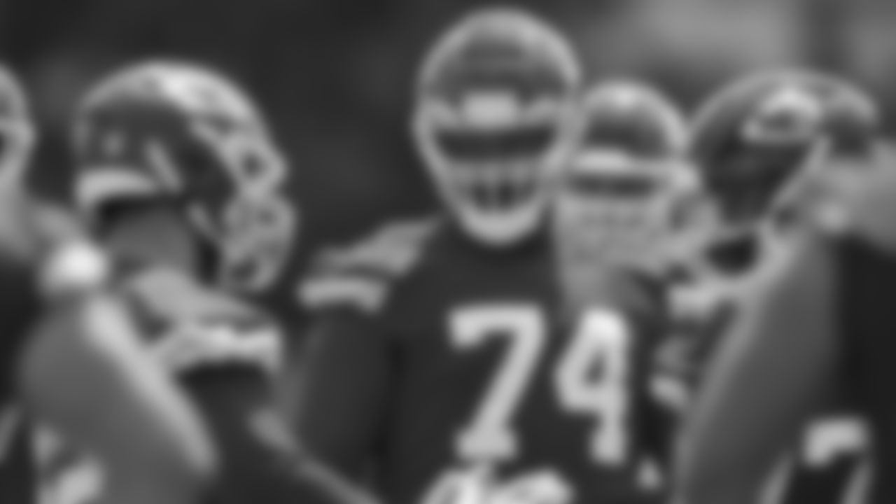 Kansas City Chiefs offensive tackle Jawaan Taylor (74) at day 2 of OTAs on Tuesday, May 23, 2023 in Kansas City, MO.