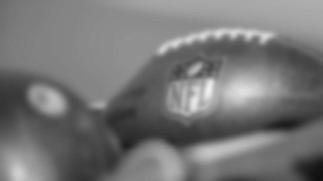 A Kansas City Chiefs football during practice on Wednesday September 21, 2022.