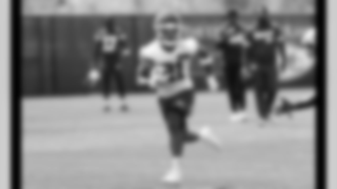 Kansas City Chiefs defensive back Mike Hughes (21) during phase 3 workouts at the The University of Kansas Health System Training Complex.