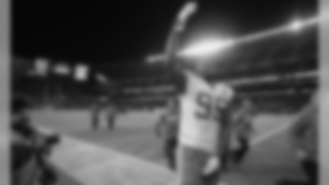 Kansas City Chiefs Defensive Tackle Chris Jones (95) after the game between the Kansas City Chiefs and the Chicago Bears at Soldier Field on December 22, 2019.