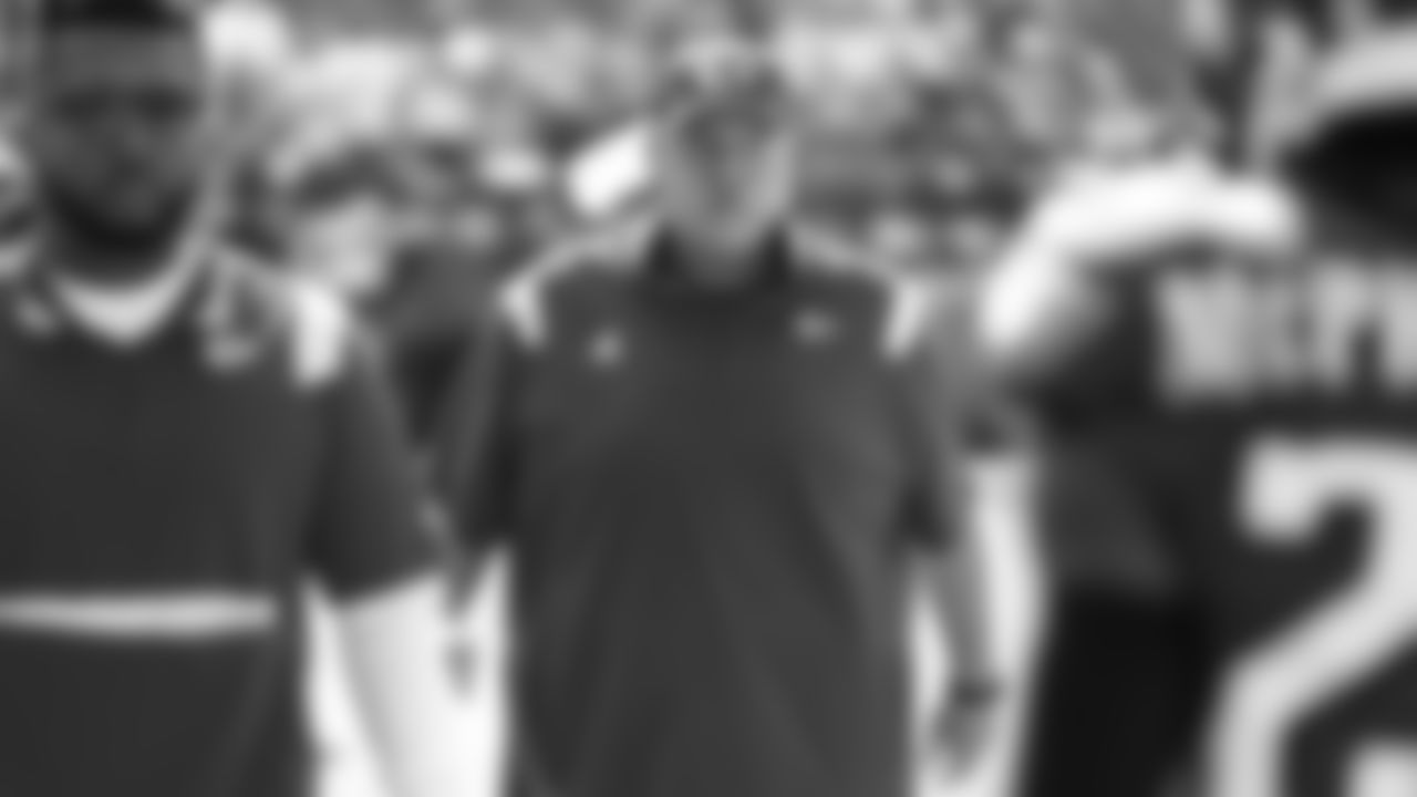 Kansas City Chiefs head coach Andy Reid prior to an NFL football game against the Philadelphia Eagles, Sunday, October 3, 2021 in Philadelphia.