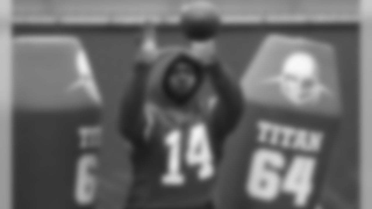 The Kansas City Chiefs practice in preparation for Sunday's AFC Championship game against the Tennessee Titans.