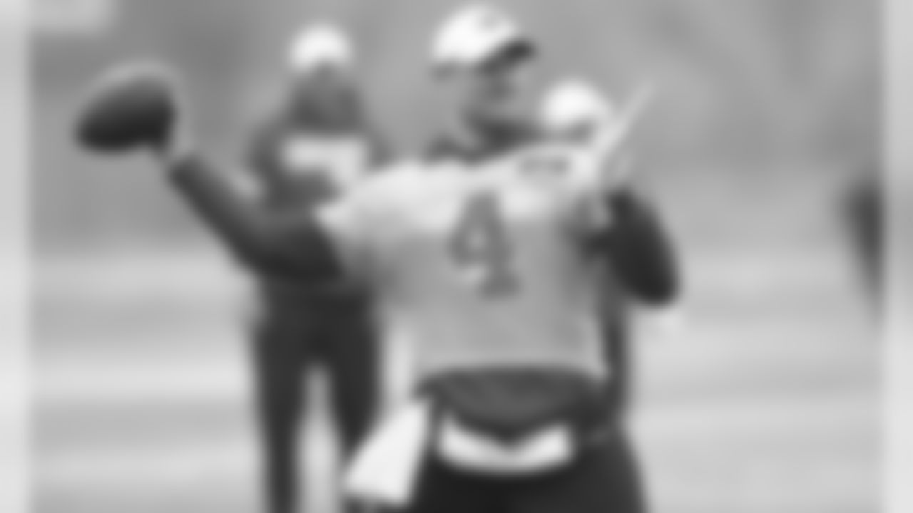 The Kansas City Chiefs practice in preparation for Sunday's AFC Championship game against the Tennessee Titans.