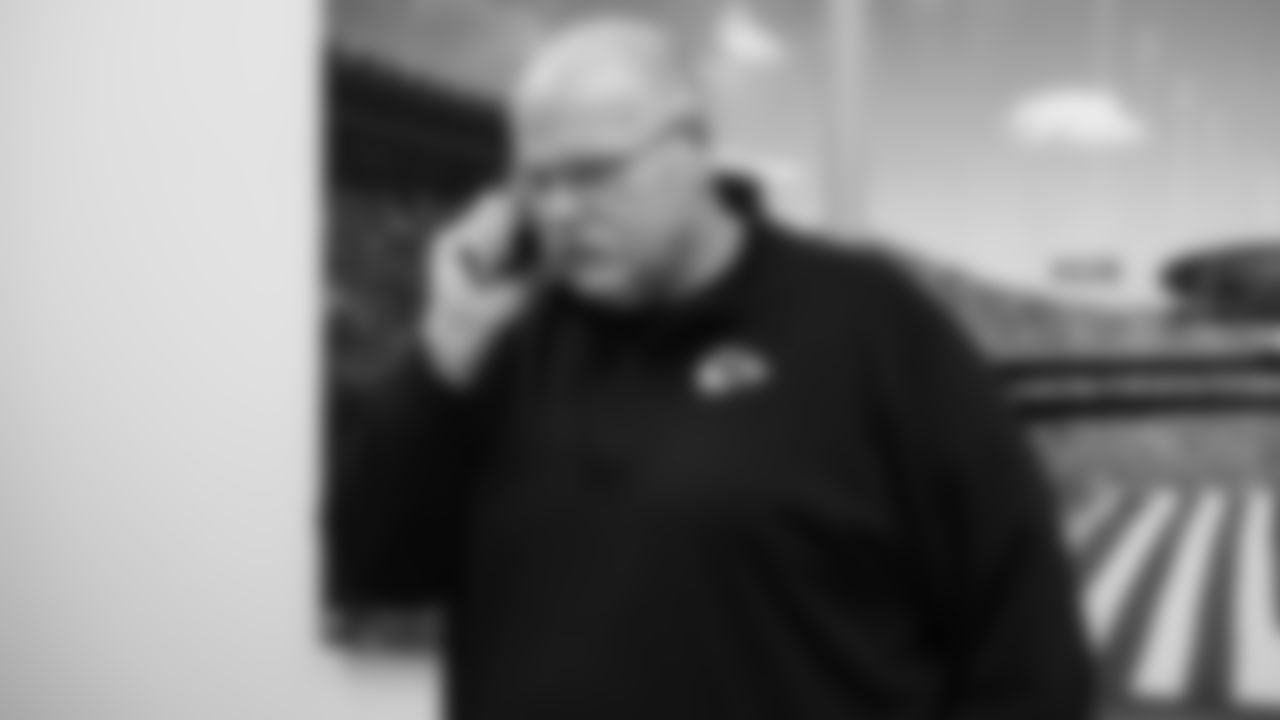 Kansas City Chiefs Head Coach Andy Reid during the 2022 NFL Draft on Thursday, April 28, 2022, in Kansas City.