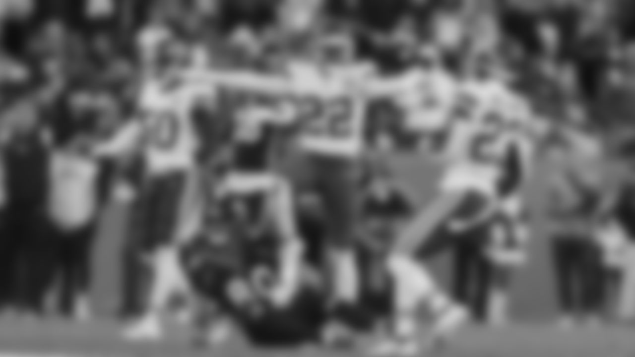 Kansas City Chiefs defensive back Juan Thornhill (22) celebrates during an NFL football game against the Denver Broncos, Sunday December 11, 2022
