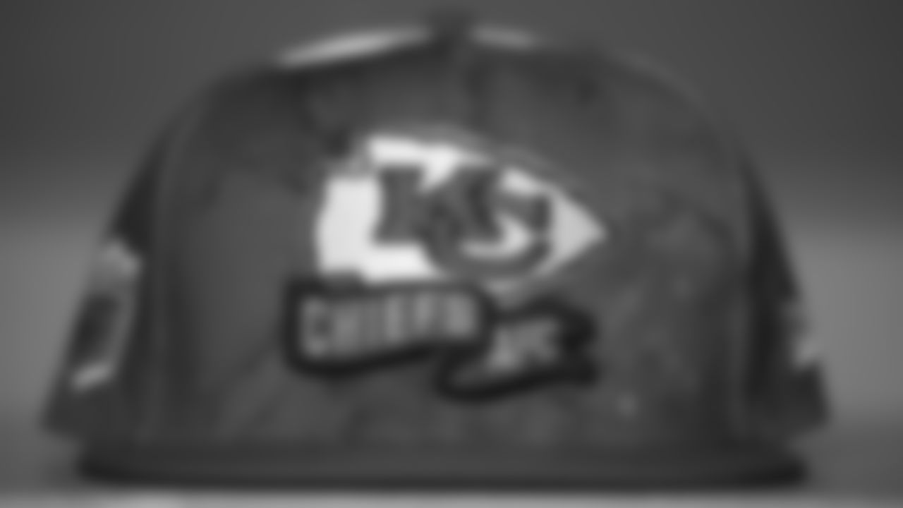 Kansas City Chiefs sideline hat prior to an NFL football game against the Tampa Bay Buccaneers, Sunday October 2, 2022.