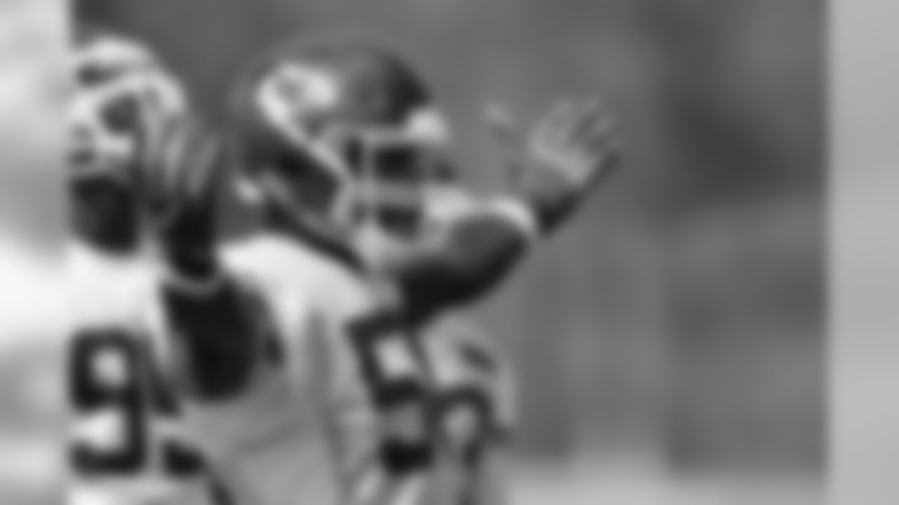 Kansas City Chiefs linebacker Justin Houston (50) during practice on 8/22/18