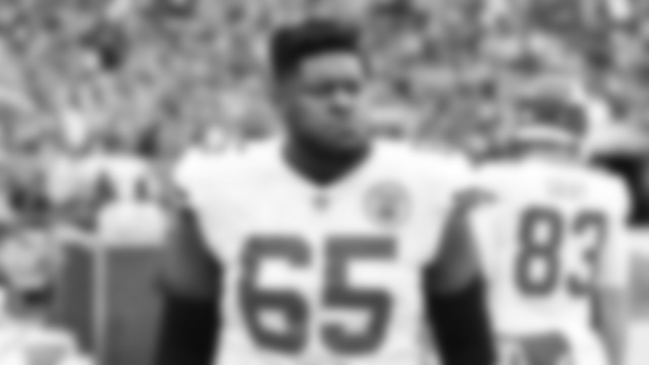 Kansas City Chiefs offensive guard Trey Smith (65) prior to an NFL football game against the Denver Broncos on Saturday, January 8, 2021 in Denver.