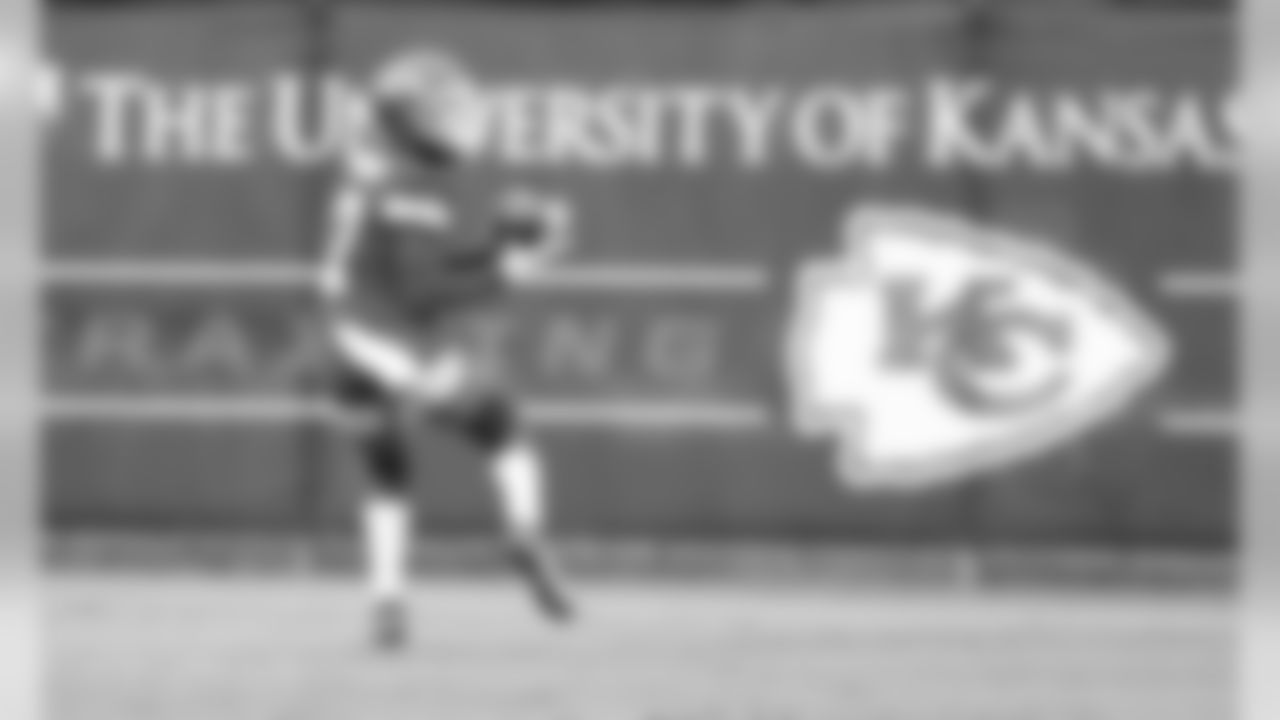 Kansas City Chiefs Wide Receiver Mecole Hardman (17) during practice on Saturday at The University Of Kansas Training Facility on August 11, 2020.