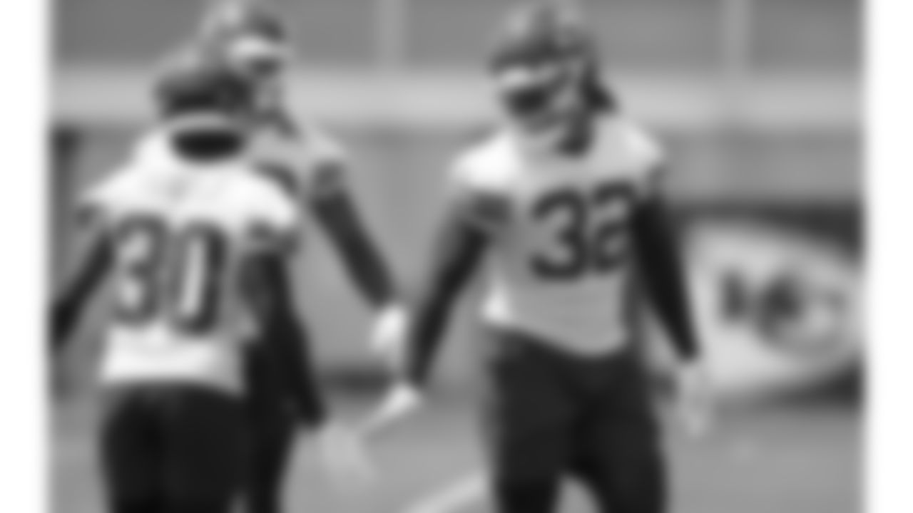Kansas City Chiefs linebacker Nick Bolton (32) at day 7 of OTAs on Tuesday, June 6, 2023 in Kansas City, MO.