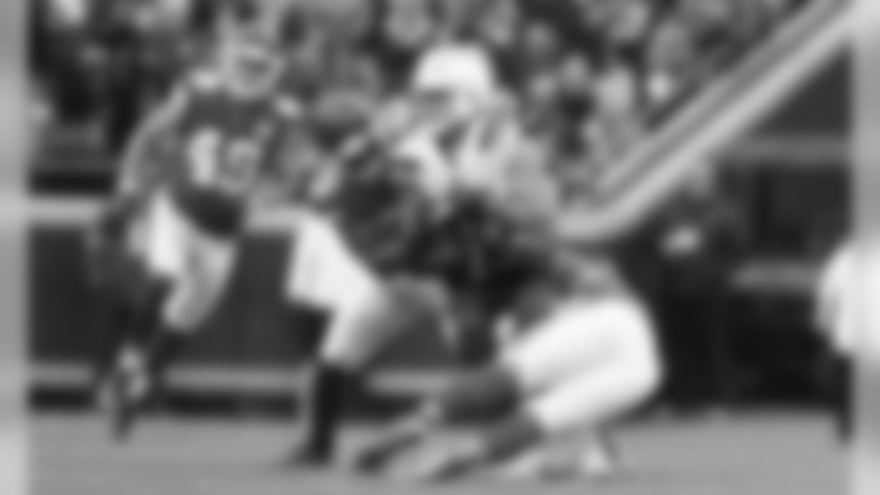 Kansas City Chiefs Linebacker Damien Wilson (54) and Kansas City Chiefs Linebacker Anthony Hitchens (53) during the game between the Kansas City Chiefs and the Los Angeles Chargers at Arrowhead Stadium.