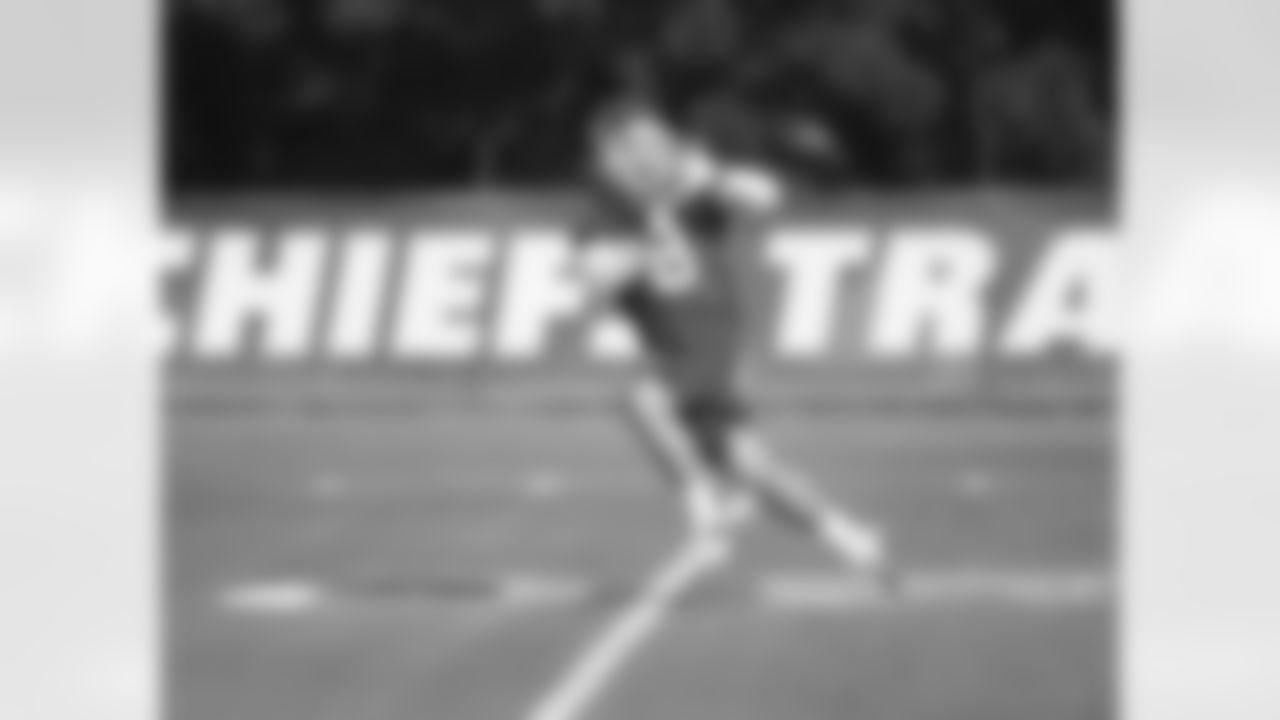 WR Albert Wilson catches a pass during drills.