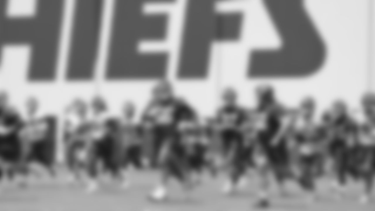 Kansas City Chiefs during day two at Kansas City Chiefs mini camp practice.