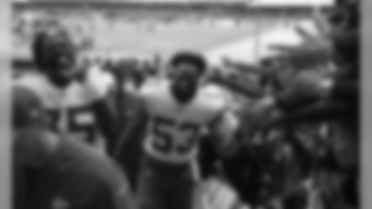 Kansas City Chiefs Linebacker Anthony Hitchens (53) after the game between the Kansas City Chiefs and the Los Angeles Chargers at Estadio Azteca, November 18, 2019
