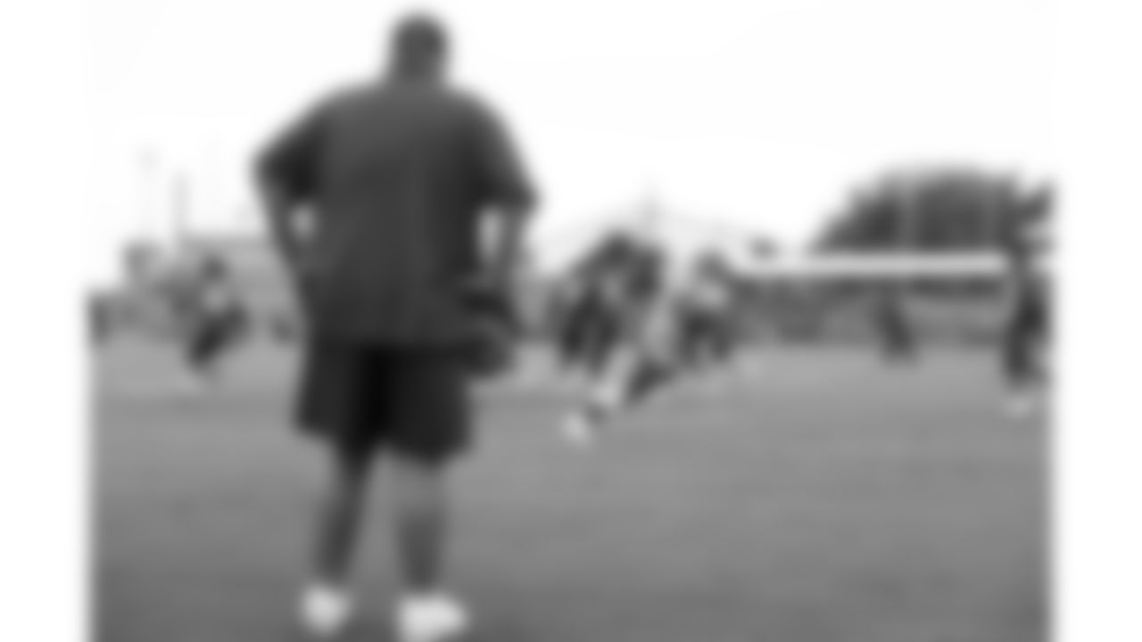 Kansas City Chiefs Head Coach Andy Reid watches offensive drills at Kansas City Chiefs Training Camp in St. Joseph, MO on Thursday, August 3, 2023.