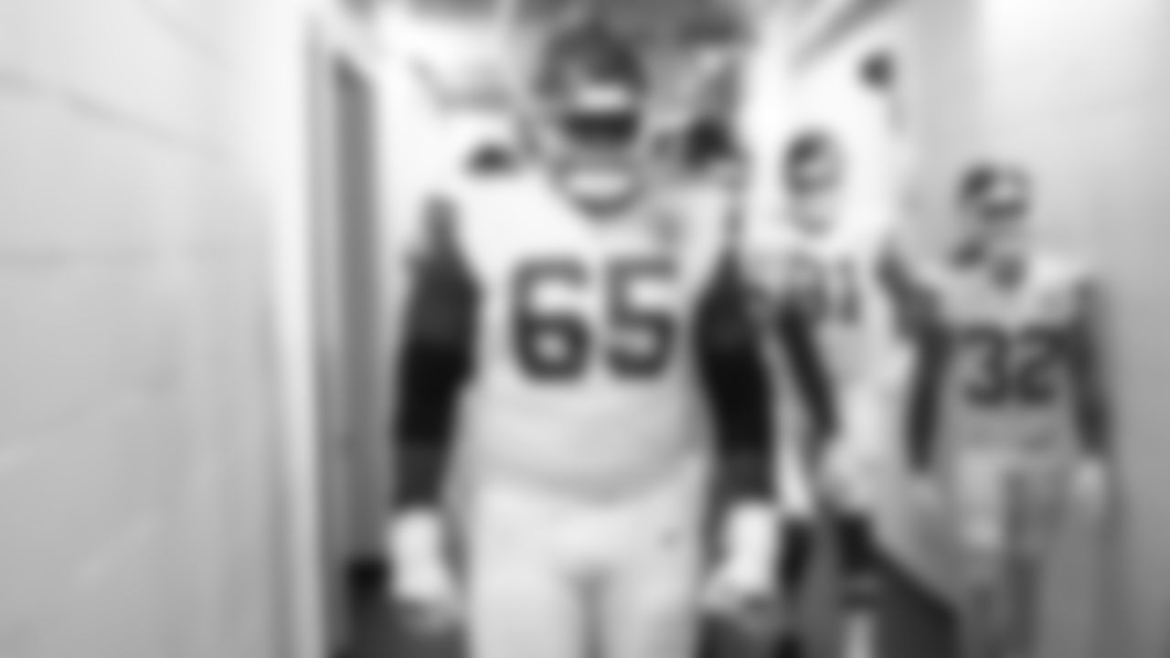 Kansas City Chiefs offensive guard Trey Smith (65) prior to an NFL football game against the Las Vegas Raiders, Sunday, November 14, 2021 in Las Vegas.