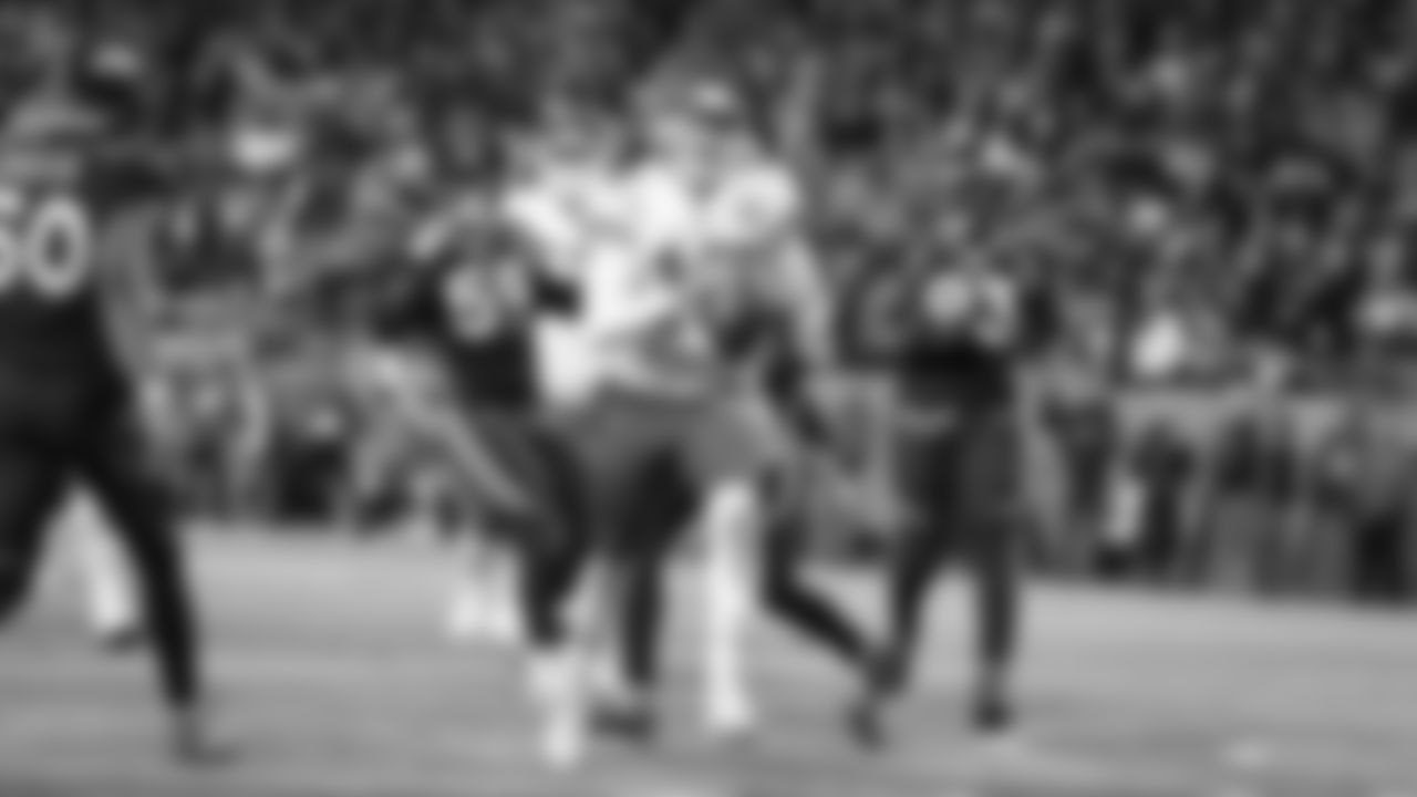 Kansas City Chiefs quarterback Patrick Mahomes (15) during an NFL football game against the Denver Broncos on Saturday, January 8, 2021 in Denver.