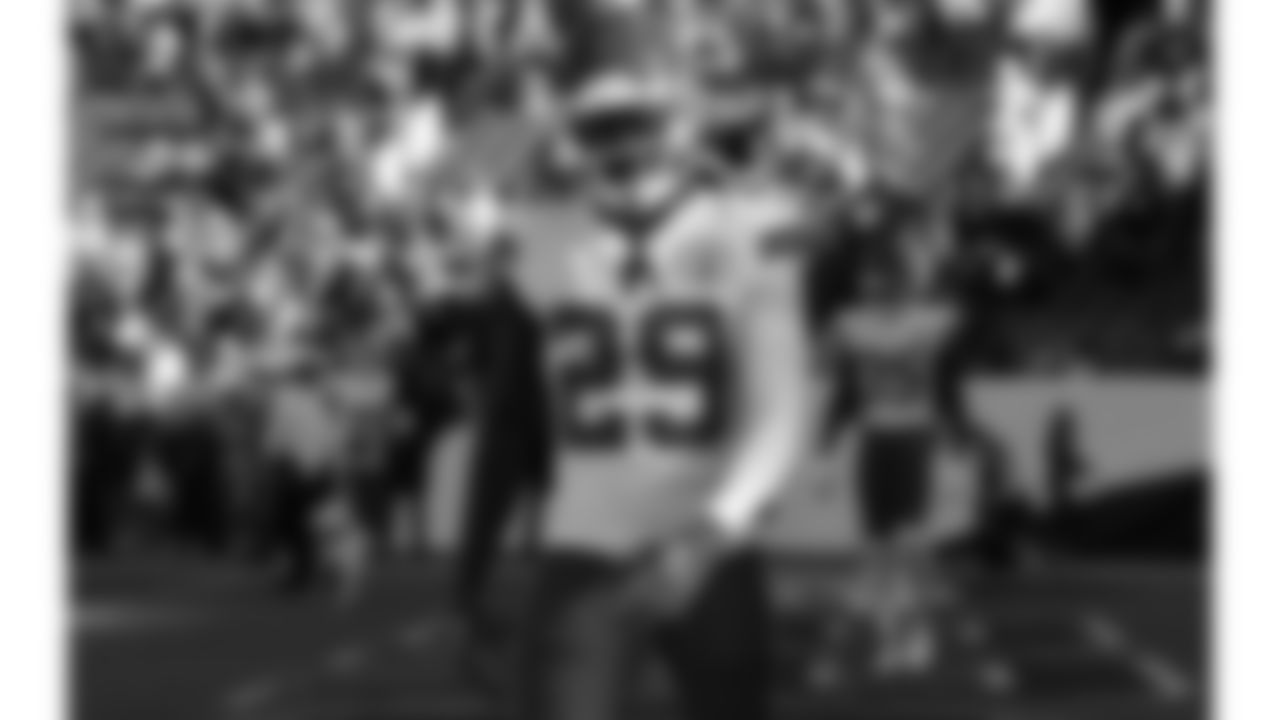 Kansas City Chiefs cornerback Chris Lammons (29) prior to an NFL football game against the Denver Broncos, Sunday, December 11, 2022 in Denver.