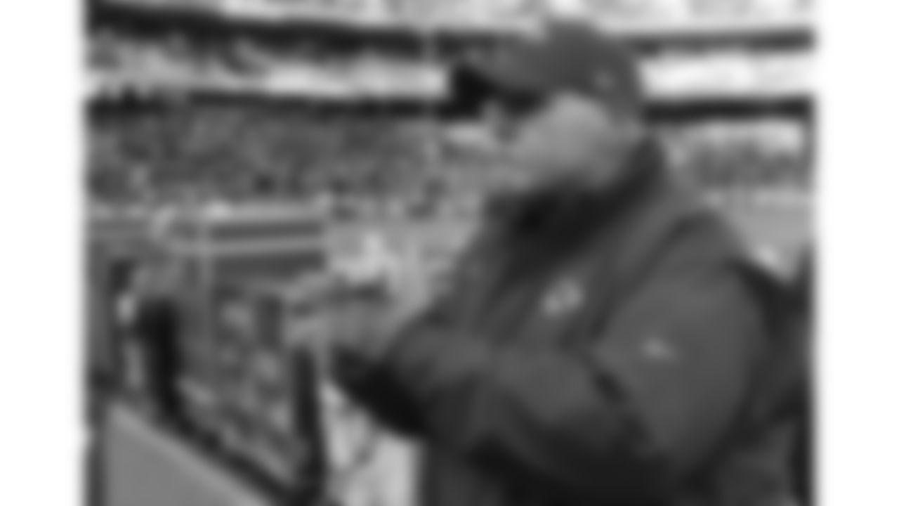Kansas City Chiefs Head Coach Andy Reid celebrates a win after an NFL Football game against the Jacksonville Jaguars, Sunday, November 13, 2022 in Kansas City.