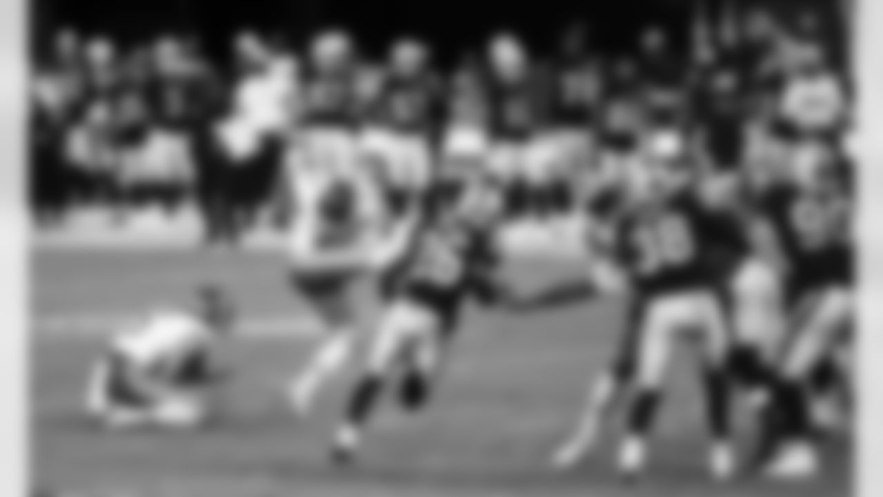 Kansas City Chiefs kicker Harrison Butker (7) during an NFL football game against the Las Vegas Raiders at Allegiant Stadium on November 22, 2020