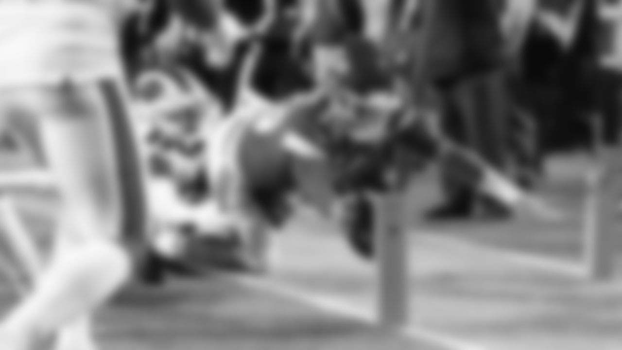 Kansas City Chiefs quarterback Patrick Mahomes (15) dives into the end zone for a touchdown during the divisional playoff football game against the Buffalo Bills, Sunday, January 23, 2022 in Kansas City.