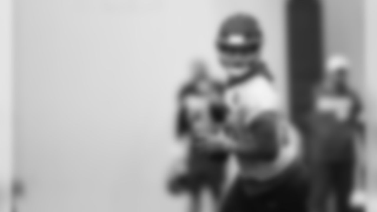 The Kansas City Chiefs practice in preparation for Sundays game against the Minnesota Vikings.