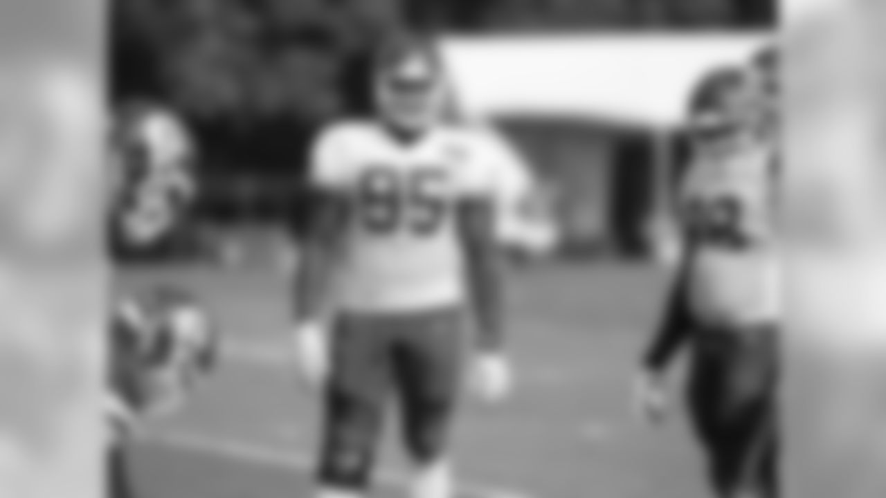 Kansas City Chiefs defensive tackle Chris Jones (95) during practice on 8/5/18 at Chiefs Training Camp at Missouri Western State University in St. Joseph, Missouri.
