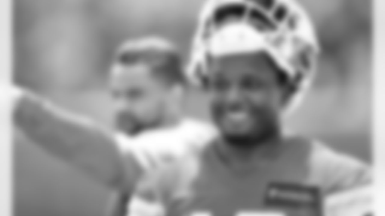 Kansas City Chiefs Wide Receiver Antonio Callaway (19) during phase 3 workouts at the The University of Kansas Health System Training Complex.