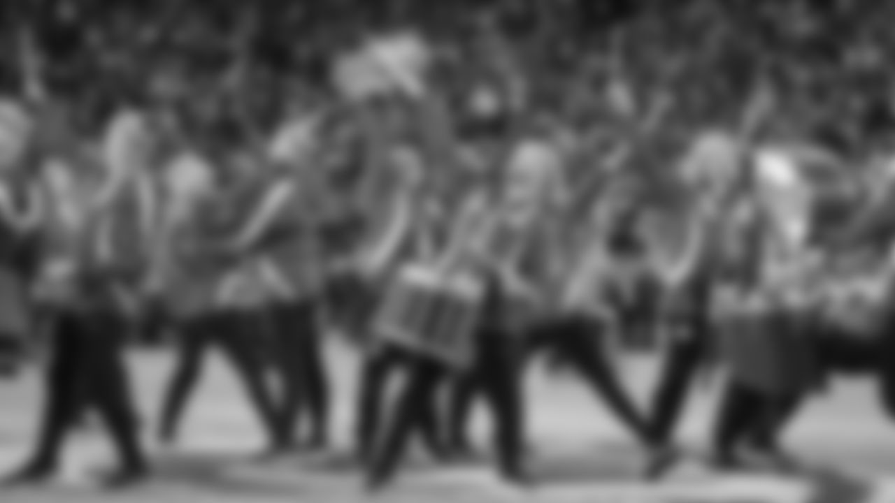 Rumble performs prior to the divisional playoff football game against the Buffalo Bills, Sunday, January 23, 2022 in Kansas City.