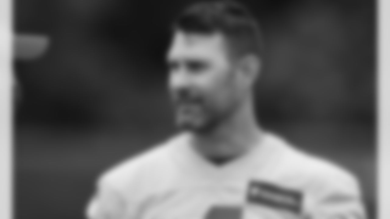 Kansas City Chiefs Quarterback Chad Henne (4) during phase 3 workouts at the The University of Kansas Health System Training Complex.