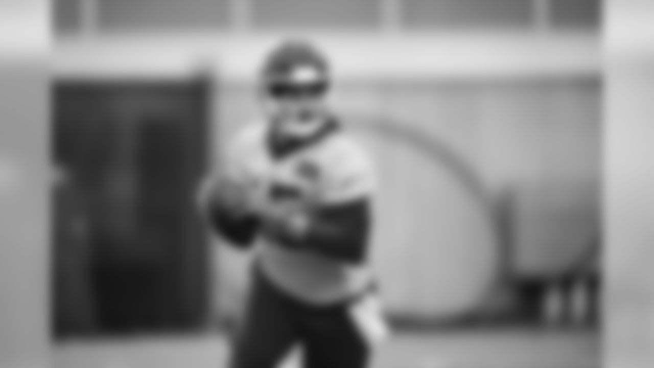 Kansas City Chiefs quarterback Patrick Mahomes (15) during practice on 10/4/18