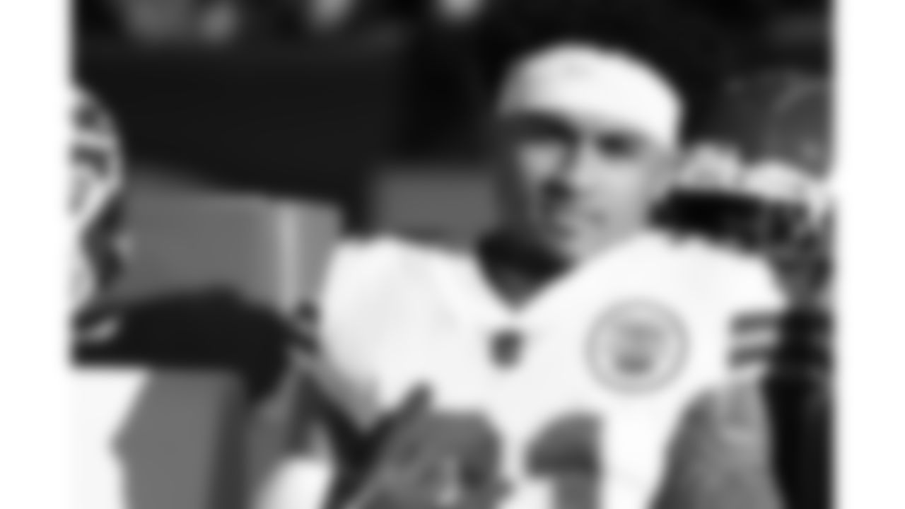 Kansas City Chiefs corner back Trent McDuffie (21) prior to an NFL football game against the Denver Broncos, Sunday, December 11, 2022 in Denver.