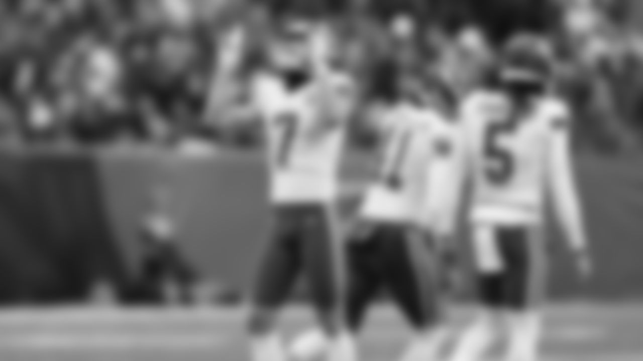 Kansas City Chiefs kicker Harrison Butler (7) during an NFL football game against the Cincinnati Bengals, Sunday, January 2, 2022 in Cincinnati.