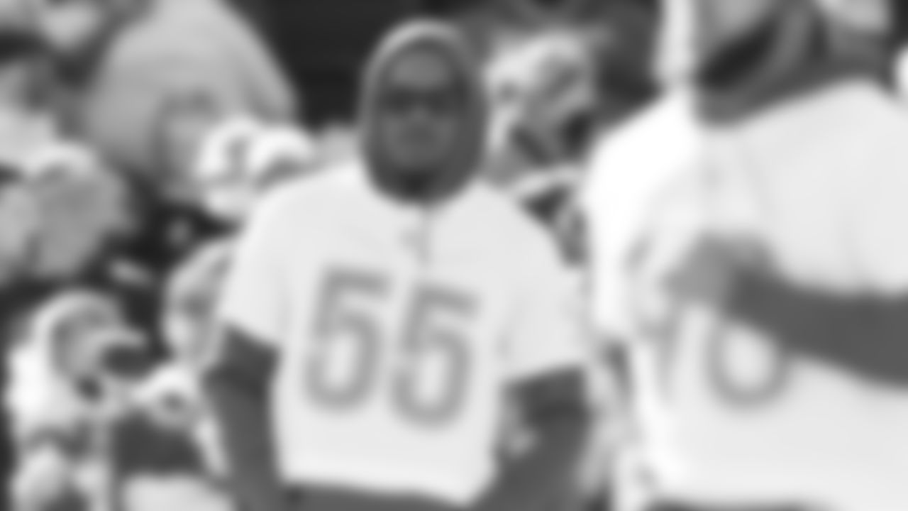 Kansas City Chiefs defensive end Frank Clark (55) during the 2022 NFL Pro Bowl practice on Saturday February 5, 2022