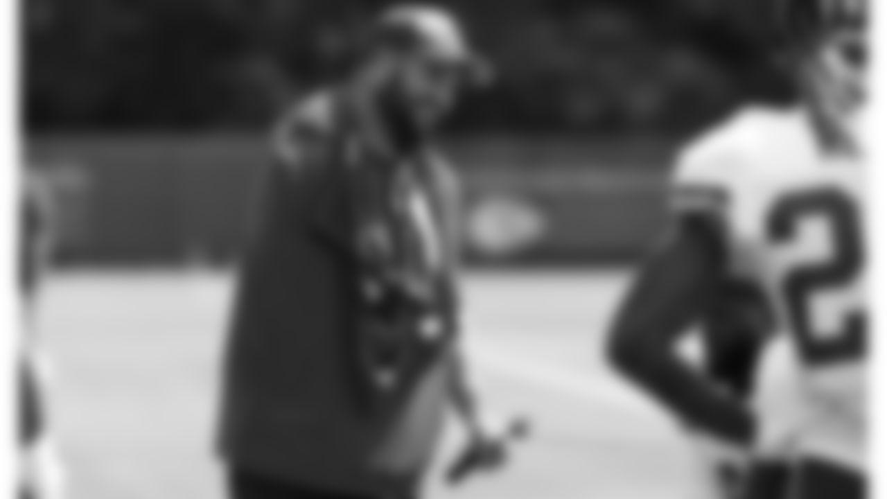 Kansas City Chiefs Assistant Running Backs Coach Porter Ellet during in-season practice on Wednesday, September 20, 2023 in Kansas City, MO.