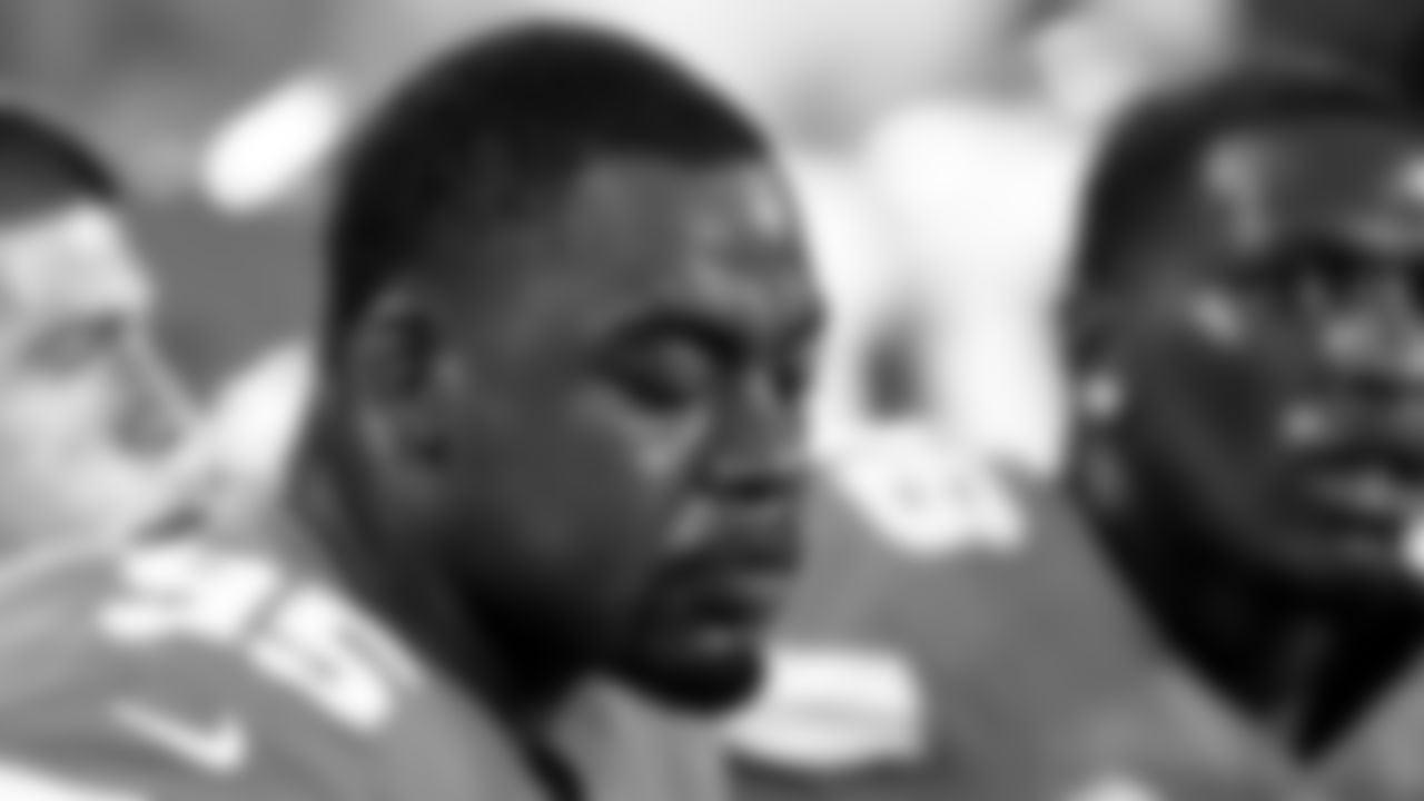 Kansas City Chiefs defensive tackle Chris Jones (95) on the bench during the regular season Week 4 NFL Football Game on Sunday, October 1, 2023 at MetLife Stadium in East Rutherford, NJ.
