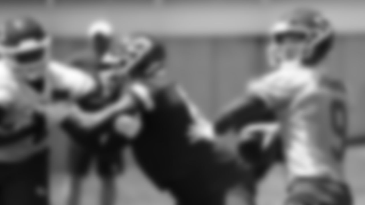 The Kansas City Chiefs participate in the eight practice of OTA''s.