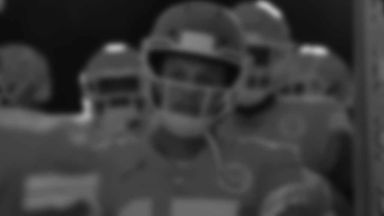 Kansas City Chiefs quarterback Patrick Mahomes (15) in the tunnel before an NFL football game against the Los Angeles Chargers, Sunday, September 26, 2021 in Kansas City.