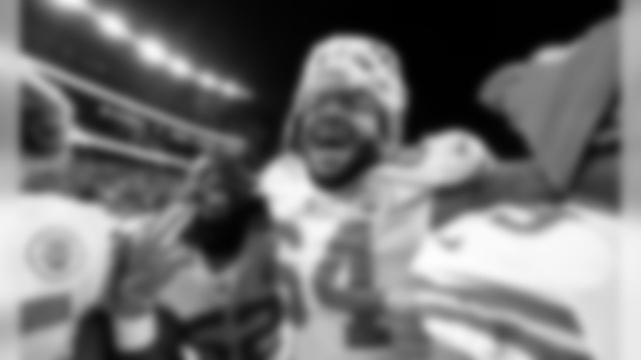 Kansas City Chiefs Defensive Tackle Mike Pennel (64) after the game between the Kansas City Chiefs and the New England Patriots on December 8, 2019.