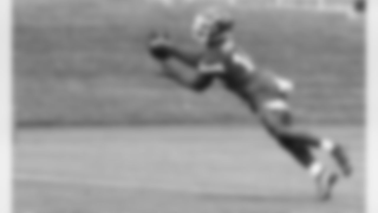 Kansas City Chiefs Wide Receiver Cornell Powell (14) during phase 3 workouts at the The University of Kansas Health System Training Complex.