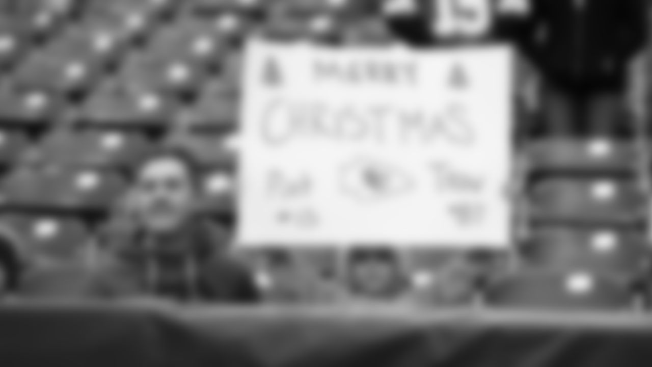 Kansas City Chiefs fans prior to an NFL football game against the Houston Texans, Sunday, December 18, 2022 in Houston.