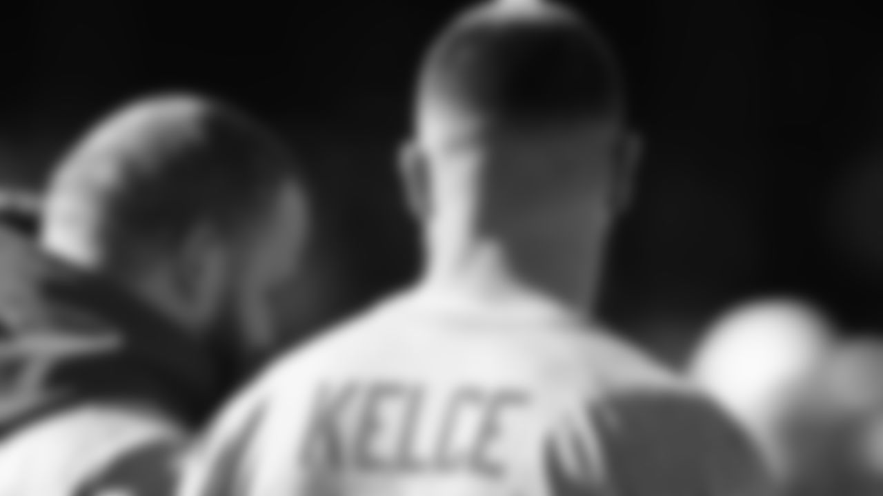 Kansas City Chiefs tight end Travis Kelce (87) during the 2022 NFL Pro Bowl practice on Saturday February 5, 2022