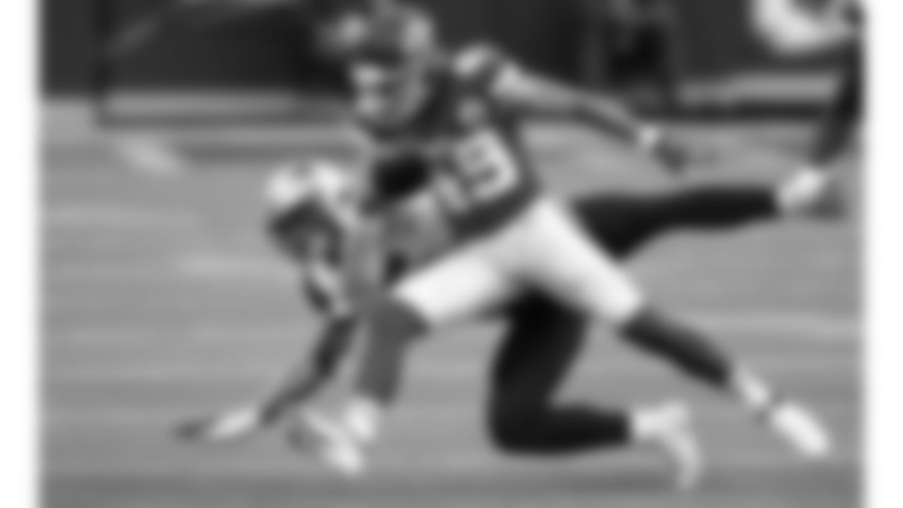 Kansas City Chiefs free safety Daniel Sorensen (49) provides pressure to tight end Ryan Izzo (85) during an NFL football game against the New England Patriots, Monday, Oct. 5, 2020 in Kansas City.