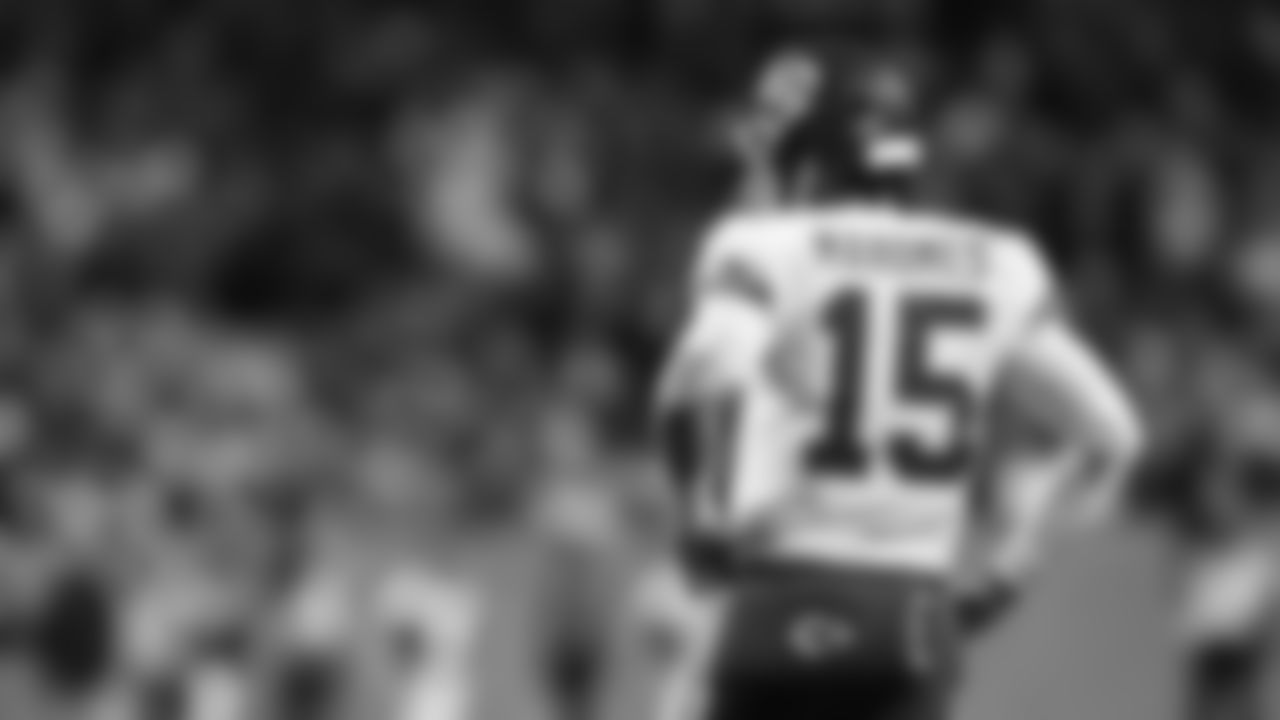 Kansas City Chiefs quarterback Patrick Mahomes (15) during an NFL football game against the Denver Broncos on Saturday, January 8, 2021 in Denver.